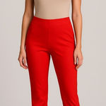 NWT Pearl by Lela Rose Stretch Cotton Susie Pant Size 6 Pink Photo 0