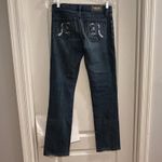 Rock & Republic Rock Republic Womens Jeans Size 25 Dark Wash Bootcut Rhinestone Embellished Photo 1