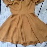 Lovers + Friends Deep Gold Trophy Dress Photo 5