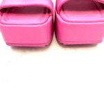 BP . Dylan Hot Pink High Platform Slide Sandals Size 11 Photo 3