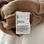 Alfani NWT:  tan crew neck sweater with gold drip Photo 4