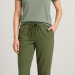 CAbi  Olive Green Drawstring Waist Utility Jogger‎ Pants Women's Size S School Photo 0