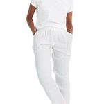 Madewell  White Beach Cover-Up Track Trousers Size Small EUC #1043-OAK Photo 2