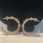 Sugarfix  by Baublebar gold hoop ball CZ ring fashion earring New size medium Photo 1