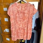 LuLaRoe NWT LEAH DROP SHOULDER CUFF TUNIC Orange Tie Dye Size Large Photo 6