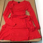 Victoria's Secret Bin 18 Victoria’s Secret Long Sleeve Dress Soft Very Stretch Red Size Small Photo 0