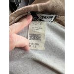 shirt dress jersey knit monochromatic tan brown cream leaf print swing skirt Size 12 Photo 11