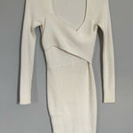 Abercrombie & Fitch  Cream Long Sleeve Dress Photo 0