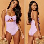 Charlie Holiday  Purple Daisy One Piece Swimsuit 4 Photo 1