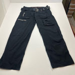 Johnny Was  Pete & Greta Womens Size 6 Marika Cargo Pants Black Grunge‎ *FLAWED Photo 0