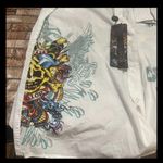 Ed Hardy  White Shirt with Black Tattoo Graphics Photo 8