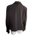 Lane Bryant 18 Blazer Brown Stretch Button Front Jacket Career Workwear Pockets Photo 2