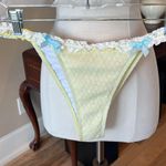 Bikini Set Pastel Yellow Crochet Lace Tiny Blue Bows Size undefined Photo 1