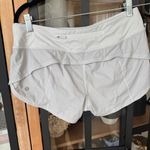 Lululemon  Speed Up Shorts *2.5" White workout running adjustable low rise Photo 1