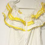 LISA MARIE FERNANDEZ x Target Large LINEN BLEND TIERED RIC RAC DRESS White Photo 4