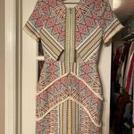 Adelyn Rae  Embroidered Dress Fringe Exposed Zipper Back Cut Outs Size S Photo 5