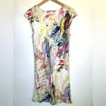 Jams World  Dress Color Dance Abstract Print 100% Rayon Sleeveless Resort Wear M‎ Photo 5
