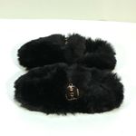 Jeffrey Campbell Rlxathome Faux Fur Slipper Black 6 NEW Vegan Cozy Soft Fluffy Photo 6