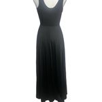 VTG Black Long Maxi Slip Dress Gown SM Lace Slinky Whimsigoth Glam Sexy Lingerie Photo 1