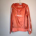 Adidas  X Fiarucci Orange Quarter Zip Windbreaker Jacket Women’s L Hoodie Fall Photo 1
