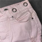 Altar'd State Trendy Altar’d State Light Pink Frayed Hem Jean Shorts Size 26 Photo 3