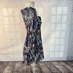 Selfie Leslie Here comes the sun cherub puff sleeve sweetheart neckline blue floral dress size Photo 5