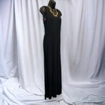 Venus black maxi dress high side slits size small Photo 3