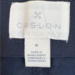Caslon  Navy High Waist Wide-Leg‎ Pants Size 14 EUC Photo 4