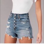 Abercrombie & Fitch Ultra High Rise Mom Shorts Exposed Button Fly- Size 2 (26) Photo 0