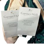 Garnet Hill  Ruched High Waisted Two Piece Swimsuit Bikini Pine Leopard 2 New Photo 8