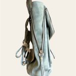 VR NYC Denim Style Flap Backpack Purse Blue Photo 5