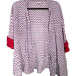 Victoria's Secret  2010 Silk Lipstick Print Kimono Topper Size Small Medium READ Photo 0