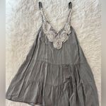 Boutique Boho Tiered Mini Dress with 3D Rosette Trim | Made in Italy | Size 10 Photo 10