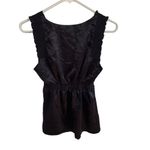 BCBG Maxazria Black satin tank top Photo 4