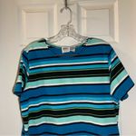 Jason Maxwell  Blue/Black Striped Short Sleeve Tee size 1X Photo 4