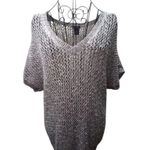 Ann Taylor Gray V-Neck Sweater Cozy Knit Photo 0