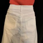a.n.a Women’s NWT White Jean Skirt Size 4  Brand. Rough Cut Hem Photo 2