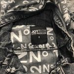 JOYRICH hooded acid wash denim jean gray jacket S Black Photo 2