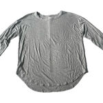 Lou & grey Loft Long Sleeve Ribbed Tunic Top Womens XL Relaxed Fit Gray Layering Photo 0