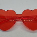 Red Heart Sunglasses Red Photo 4