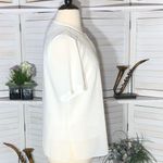 Vintage Beaded Cream Floral Top and Cardigan Set Large Photo 2