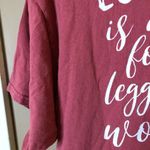 Simply Southern T-Shirt Love Is A Four Legged Word Burgandy Red Size small Photo 2