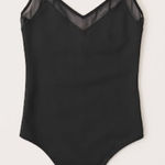 Abercrombie & Fitch Abercrombie Black Seamless Mesh Bodysuit NWT XS Photo 0