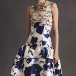 Oscar de la Renta Nwot  embroidery floral silk dress Photo 2