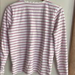 J.Crew Striped Ruffle-collar Henley Top Photo 7