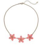 LC Lauren Conrad 2/$26 LC | Pink Floral Necklace & Bracelet Bundle Photo 2