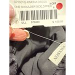 Ulla Johnson NWT ‎ Rimona One Shoulder Ruffle Silk Dress Black Sz 4 $550 Photo 5