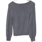 Abercrombie & Fitch Womens Soft AF Blue Knit Long Sleeve Scoop Neck Sweater Sz S Photo 1