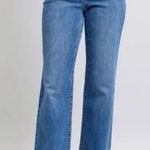 Judy Blue NWT  90's Straight Fit V Front Medium Wash Jeans Stretch size 11/30 Photo 0