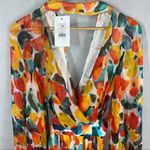 Caroline Constas Olivia Silk wrap style dress in Saffron Photo 4